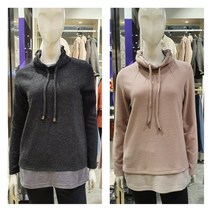 3여성)올리비아로렌 스트링 하이넥 기모티셔츠 VOCALWWC316