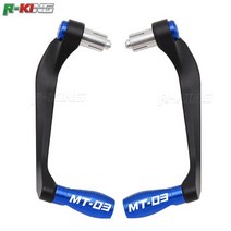 야마하 mt-03 mt03 mt 03 오토바이 범용 78quot 22mm 핸들 바 그립 가드 브레이크 클러치 레버 핸들 바 가드 프로텍터, 파랑