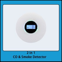 Smoke &amp CO Alarm 일산화탄소 센서 무선 조합 감지기 화재 치 가정용 보안 보호 간편한 교체, 01 CO Smoke Detector