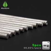 5pcs 마그네슘 막대 마그네슘 금속 스틱 99.95 순수, 6.5mm