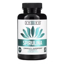 Zhou Nutrition 스피루리나 Spirulina 180 정 silica 피코시아닌 엽록소 카로틴 제아크산틴 제아잔틴 Zeaxanthin 조우 뉴트리션