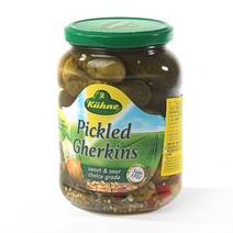 글로벌푸드시스템 [글로벌푸드]Kiihne 퀴네 게르킨스 (피클) 670g, 1개, 단품