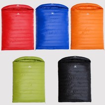 거위털 100% 구스침낭 삼계절 백패킹 차박 비박 사각 캠핑 이불 침낭 사계절 초경량 구스다운 간절기 슬리핑백 1인용 2인용 400g-3000g, 1000g, 레드