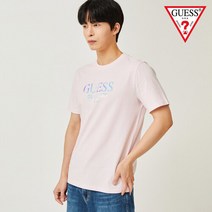 게스진 [게스] 유니 샤이니필름 게스로고 반팔티(MN2K9432)