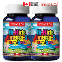 [KT알파쇼핑]Canada 통라이프 하이키즈오메가3(어린이오메가3)-150캡슐 2병-5개월분, 상세페이지참조