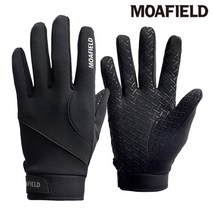 모아필드 파워스트레치 스마트폰터치 겨울 방한장갑, 블랙