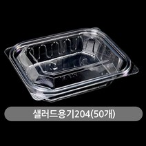 하이포지션 샐러드용기 일회용용기 포장 배달 플라스틱 통, 1개, 50개