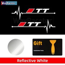 차량용스티커 2Pcs 반사 자동차 창 스티커 데칼 Audi A1 A3 A4 A5 A6 A7 S3 S4 S5 S6 S7 Q3 Q5 Q7 TT 액세, 17 For TT