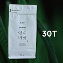 잎새버섯 차 티백 30T 60T 90T / 소양강 잎새버섯 삼각티백 개별포장 건강차 대용량, 30개 X1 (30T)