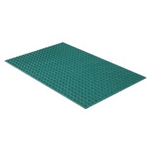오염방지 밀리지않는 생고무 현관매트 써클 그린 60x90cm/ 롤매트 테라스
