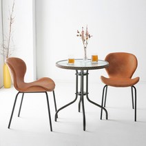 러브 뮤즈 부부테이블세트, 다크그레이