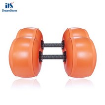 무게조절덤벨세트 무게조절덤벨2kg 무게조절아령 피트니스 아령 25-30kg 조절 가능한 무게 물 충전 휴대용, 02 Orange