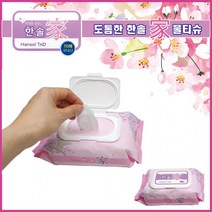 가물티슈 70매 캡형 피부청결용 고급물티슈 물티슈 판촉물 100매 캡형, 단품