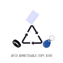 RFID NFC 스마트 칩 방수 링 125Khz T5577 복사기 재기록 가능 태그 키 1K S50 복제 토큰 배지, 04 T5577 Ring-63MM