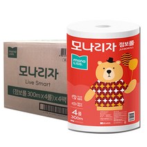 모나리자 점보롤 물에 잘 녹는 녹스 라이브스마트 16롤 300m