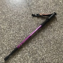 Adjustable Walking Stick 3 Section Stable AntiSkid Crutch Old Man Hiking Cane Mountaineering cane, 보라색