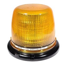 Whelen l41ap - 12 vdc 중간 프로파일 호박색 영구 마운트 비콘