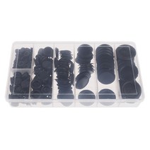 GHSHOP 모듬 170pcs 고무 그로멧 구색 키트 전기 와이어 가스켓 키트, 설명, 블랙, .