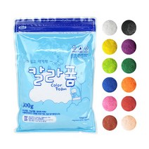 (대한) 칼라폼 클레이 500gX1팩 지퍼팩 컬러 볼클레이, 노랑색, 1팩
