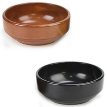 내열도자기 비빔기 돌솥비빔밥 그릇 뚝배기 1p, 홍익 비빔기 대-블랙