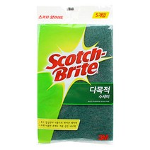 스카치브라이트 다목적 수세미 소형, 1개, 5개입