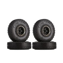 INJORA 브라스 1.0 비들락 휠 림 및 대회 핀 118 TRX4M 축 SCX24 글래디에이터 브론코 C10 JLU 데드볼트 FMS FCX24 124 RC 크롤러 자동차 4PC