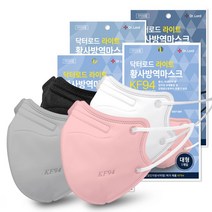 닥터로드 라이트 여름용 새부리형 마스크 KF94 대형 쿨마스크 여름마스크, 1개입, 10개, 블랙
