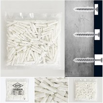 칼블럭 피스 나사 콘크리트 앙카 나사못 못박기 대량 벽돌 타일 드릴 6x30mm(백색 200입)