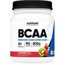 뉴트리코스트 Nutricost 딸기 키위맛 2:1:1 BCAA 파우더 분지사슬 아미노산 810g, 4팩