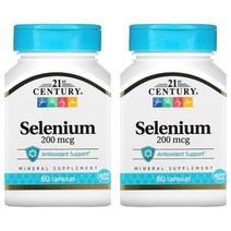 1+1 21센츄리 셀레늄 200mcg 60캡슐 x 2통, 1개, 기본