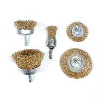 드릴용 미니 브러쉬 세트 5종 녹제거 페인트제거 목재샌딩 금속표면 처리, 미니브러쉬 세트 5종