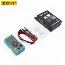 zoyi zt-s1 디지털 멀티미터 테스터 자동 범위 조정 true rms automotriz mmultimetro(ncv lcd 백라이트 + rm403b와 같은 손전등 포함), 협력사, 파란색 상자