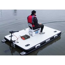 낚시배 사각 고무 보트 선외기 세트 낚시 뗏목 부표, 2m+12V 모터
