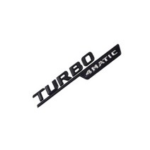 벤츠 BENZ 레터링 엠블럼 이니셜 바이터보 V8 V12 TURBO 4MATIC, TURBO 4MATIC(블랙 L), 2015년형 바이터보