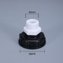 1000L IBC 토트 탱크 드레인 어댑터 304 스테인레스 스틸 주둥이 피팅 교체 홈 정원 관개 스위치 도구, 10