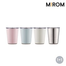 미롬 쁘띠 진공 스텐텀블러 210ml 2P, 블루+블루, 상세설명 참조