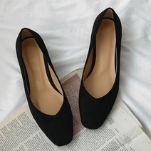 나나구두 여성 스웨이드 3센치 플랫 펌프스