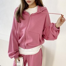 7685(국내산)여성후드집업점퍼바람막이봄가을크롭잠바