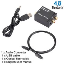 비디오테이프 변환 비디오 테이프 USB 플레이어 동영상 파일 블루투스 디지털-아날로그 오디오 기 디지털 동축광 섬유-아날로그 기 플라스틱 케이스 new, [01] Black