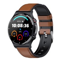 에어로쿼드드론 전동 헬기 드론 RC 헬기 키덜트 플라잉볼 lige 2022 ecg + ppg 스마트 시계 남성 혈압 심박수 시계 ip68 방수 피트니스 트래커 for, 가죽 브라운