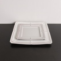 일제 라피네 빈티지 사각접시 2size 화이트, 2호