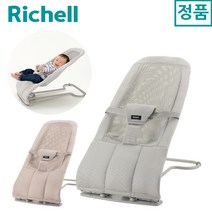 리첼 베이비 바운서 바운싱 시트 N 베이비뵨 스타일, 라이트 그레이