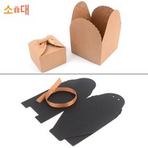 선물 종이 미니 포장 쇼핑백 가방 상자 박스 AD, 색상/사이즈, 브라운-대