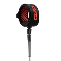 FCS 올라운드 레귤러 리쉬코드 9피트 서핑 보드 레그로프 발목 끈, 블랙레드