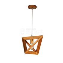 하이전구 원목 펜던트조명 삼각, 포커스LED COB A6 3.5W 2700K