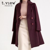 티뷰[핸드메이드] 더블절개캐시미어울코트_V2D-VCT007