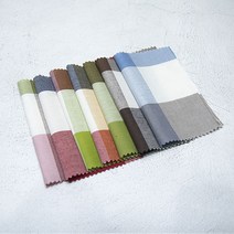 원단킹 면20수] 선염해지 6x7cm 왕체크 7color (9025011), 32.브라운