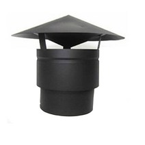 125mm 스텐연통 /벽난로 연통 /화목난로연통/재질스텐, (흑관)역풍방지 삿갓