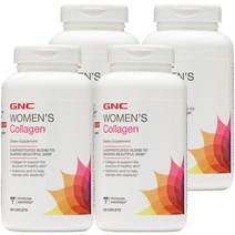 GNC 우먼스 콜라겐 뷰티 베이직 캐플렛 글루텐 프리 무설탕, 180개입, 4개