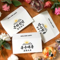 토리나라디자인 새해 복 많이 받으세요 신년 연말 연하장 설날 인사말 메세지 좋은 글귀 사자성어 손그림 손글씨 캘리그라피 가로형 자켓 문상 상품권 티켓 편지 헌금 용돈 봉투, 01-근하신년, 크라프트갈색봉투(1매입)